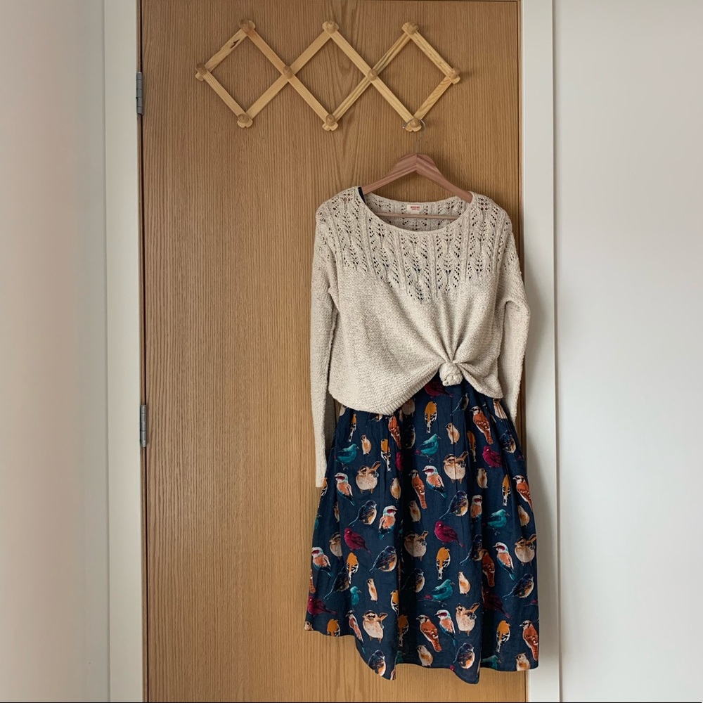 Cream Crochet Top Sweater - Picture 3 of 8